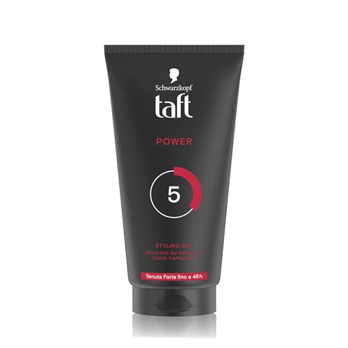 Taft Power Styling Gel 150Ml, Gel Per Capelli Con Tenuta Forte Fino A 48H, Con Formula Vegana, Delicato Su Capelli E Cuoio Capelluto