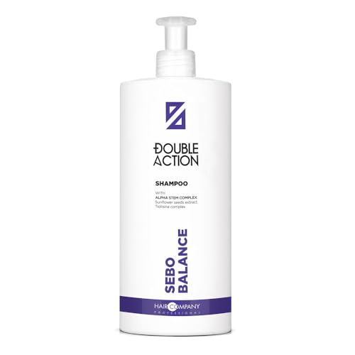 Double Action Shampoo Sebo Balance Regola L'Eccesso Di Sebo Dei Capelli 1000Ml