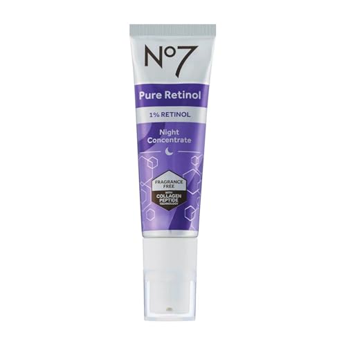 No7 Pure Retinol (1% Retinolo) Concentrato Notturno 30Ml (Confezione Da 1) - Senza Profumo