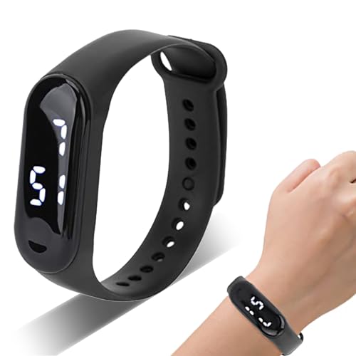 Orologio Sportivo Digitale, Orologio Digitale Display A Led Luminoso Con Cinturino In Silicone E Contapassi, Resistente All'Usura, Ideale Per Corsa, V