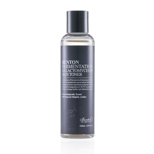 Benton Fermentation Galactomyces 99 Skin Toner, Pore Minimizing Toner With Galactomyces To Improve Skin Texture, Anti-Aging Exfoliating Toner, 5.07 Fl