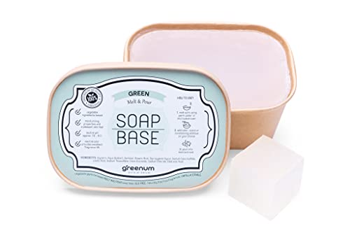 Base Per Sapone Trasparente 1000G | Base Per Sapone Fai Da Te 100% Vegano E In Confezione Ecologica | Sapone Naturale Senza Sls E Sles Free | Sapone T