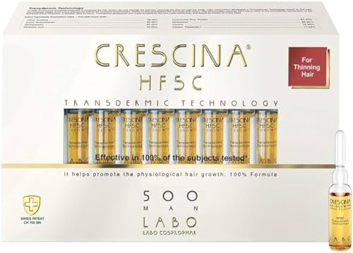 Crescina Hfsc Transdermic Technology Ampoules For Hair Regrowth, 500, N 20