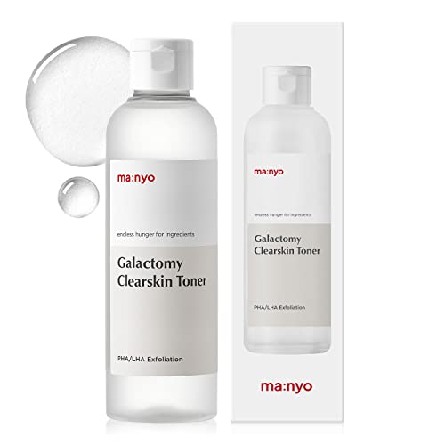 Manyo Factory Galactomy Clearskin Toner, 7.1 Fl Oz (210 Ml), Magno, Ma:Nyo Skin Care, Lozione Wiping, Exfoliating Care, Tone Up, Skin Texture, Lha/Pha