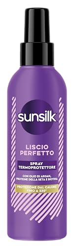 Sunsilk Spray Termoprotettore Capelli, Linea Liscio Perfetto, Anticrespo Capelli, Protegge Dal Calore Di Phon E Piastra, Texture Ultra-Leggera, Con Ol