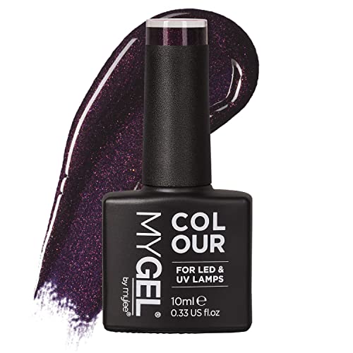 Mygel By Mylee Smalto Gel Semipermanente 10 Ml [Deep Purple] Uv/Led Nail Art Manicure Pedicure Per Uso Professionale E Domestico - Lunga Durata E Faci