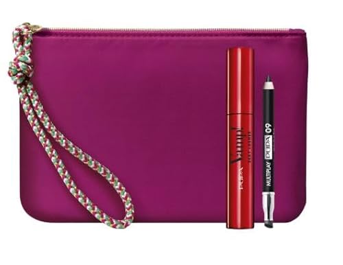 Pupa - Kit Vamp! Sexy Lashes Mascara 011 Sexy Black + Multiplay Matita Occhi 09 Deep Black + Pochetto