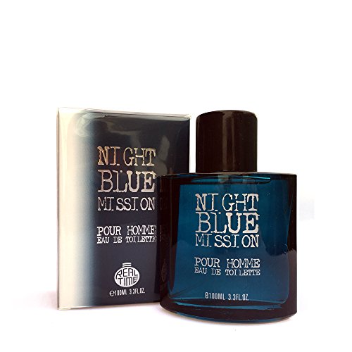 Eau De Toilette Homme 100 Ml Night Blue Mission -Real Time