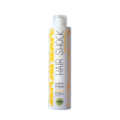 Hair Shock Aria - Champi Gel Volumizzante - Shampoo Bio Lavaggi Frequenti - Detergente Per Capelli Secchi, Spenti E Piatti, A Base Di Argille, Sidr Ed