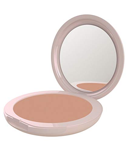 Neve Cosmetics Cipria Flat Perfection Compatta Opacizzante Effetto Bronzer Con Specchietto Incorporato| "Velvet Bronze"