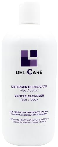 Detergente Delicato Viso & Corpo Delicare - Formula Naturale Per Pelli Sensibili, Arricchito Con Estratti Di Camomilla, Calendula E Semi Di Pompelmo,