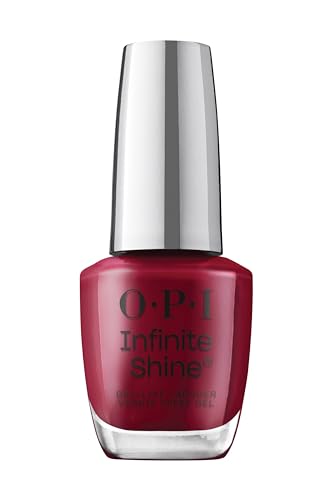 Opi Infinite Shine, Smalto Per Unghie A Lunga Durata, Malaga Wine, Rosso, 15Ml