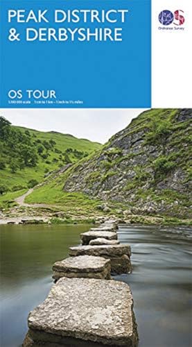 Peak District & Derbyshire Map | Trip Planning | Ordnance Survey | Os Tour Map | Peak District Attractions | Cycle Routes | Beaches | Maps | Adventure