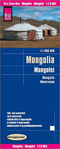 Reise Know-How Landkarte Mongolei 1 : 1.600.000: World Mapping Project