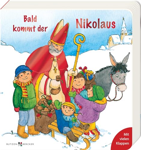 Bald Kommt Der Nikolaus. Geschichten Vom Nikolaus Im Farbenfrohen Pappbilderbuch Ab 2 Jahre. Bilderbuch Zum Vorlesen Und Entdecken, Ideal Als Kleines