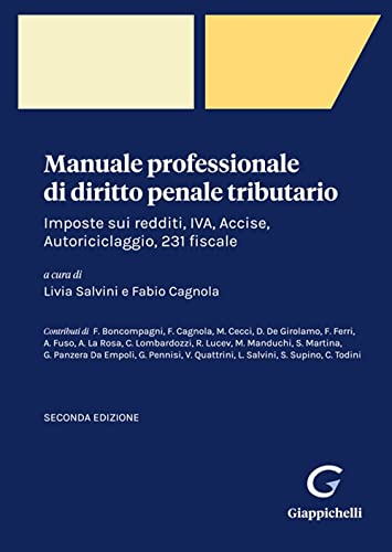 Manuale Professionale Di Diritto Penale Tributario