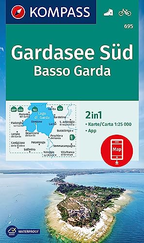 Carta Escursionistica N. 695. Gardasee Süd, Basso Garda. Ediz. Multilingue: 3In1 Wanderkarte Inklusive Karte Zur Offline Verwendung In Der Kompass-App