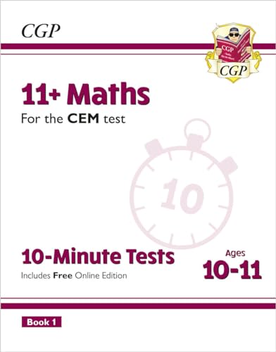 11+ Cem 10-Minute Tests: Maths - Ages 10-11 Book 1 (With Online Edition)