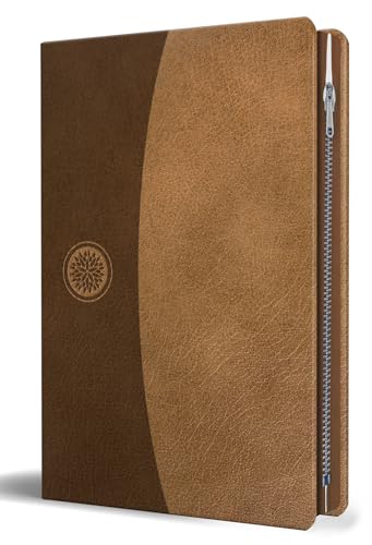 Biblia Reina Valera 1960 Tamaño Grande, Letra Grande Piel Canela Con Cremallera / Spanish Holy Bible Rvr 1960. Large Size Large Print Brown Leather Wi