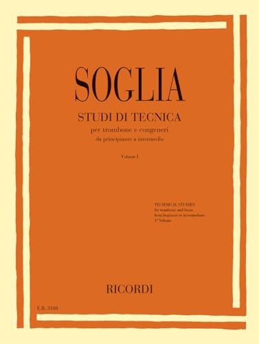 Studi Di Tecnica Per Trombone E Congeneri Vol. 1 Technical Studies For Trombone And Brass 1St Volume