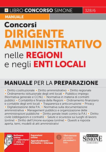 Concorso Dirigente Amministrativo Nelle Regioni E Negli Enti Locali - Manuale Per La Preparazione