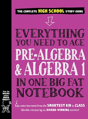 Everything You Need To Ace Pre-Algebra And Algebra I In One Big Fat Notebook: 1 (Big Fat Notebooks)