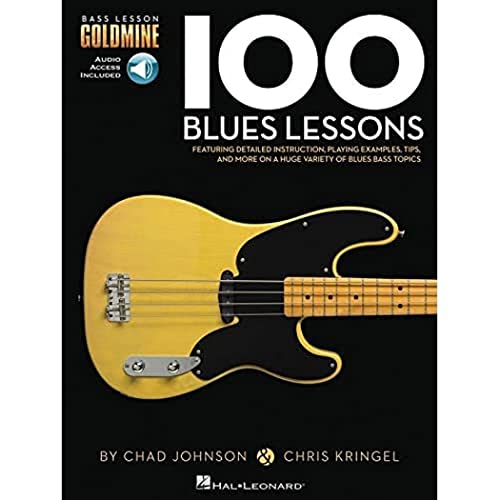 100 Blues Lessons: Bass Lesson Goldmine Series [Lingua Inglese]