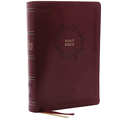 Holy Bible: King James Version, Open Bible, Burgundy, Leathersoft, Red Letter Edition, Comfort Print; Complete Reference System