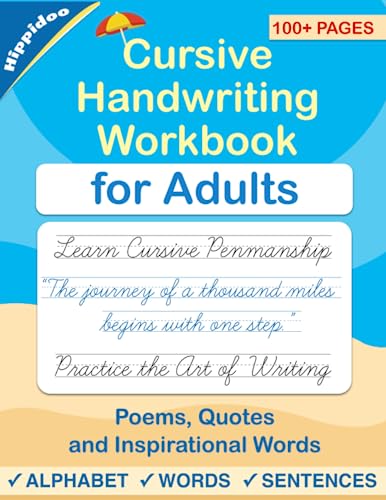 Cursive Handwriting Workbook For Adults: Learn To Write In Cursive, Improve Your Writing Skills & Practice Penmanship For Adults: 2