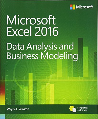 Microsoft Excel 2016 Data Analysis And Business Modeling