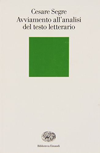 Avviamento All'Analisi Del Testo Letterario