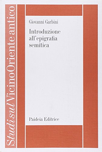 Introduzione All'Epigrafia Semitica