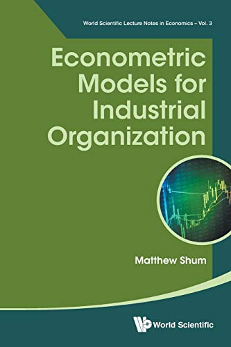 Econometric Models For Industrial Organization: 3