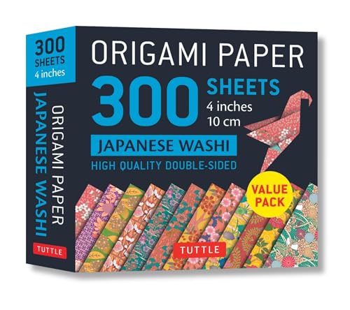 Origami Paper Japanese Washi Patterns 4 Inch 10Cm: High Quality Double-Sided