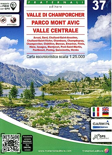 Valle Di Champorcher, Parco Mont Avic, Valle Centrale: 1:25000: 37