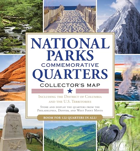 National Parks Commemorative Quarters Collector Map 2010-2021