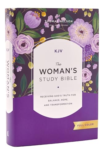 The Women'S Study Bible: King James Version, Purple Floral, Full Color, Red Letter, Comfort Print