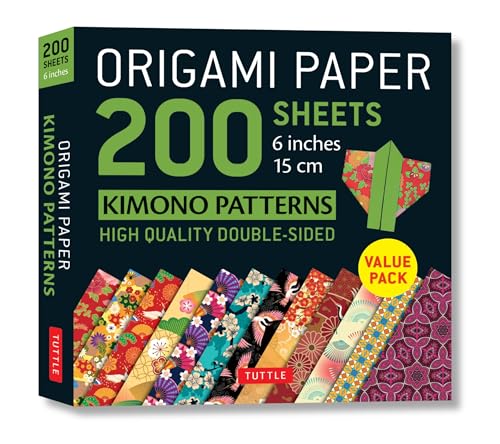 Origami Paper Kimono Patterns: Tuttle Origami Paper; High-Quality Double-Sided Origami Sheets Printed With 12 Patterns; Instructions For 6 Projects In