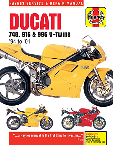 Haynes Ducati 748, 916 & 996 V-Twins '94 To '01 Service And Repair Manual