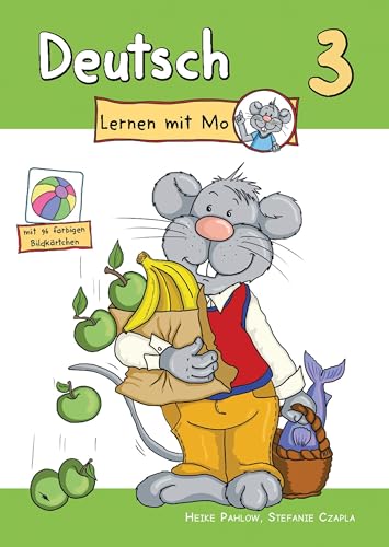 Deutsch Lernen Mit Mo - Teil 3: Bildwörterbuch Zum Ausmalen, Üben Und Spielen Mit Farbigen Bildkärtchen