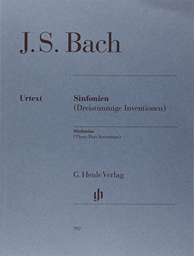 Sinfonien (Dreistimmige Inventionen) Für Klavier Zu Zwei Händen. Revidierte Ausgabe Von Hn 360 [Lingua Inglese]