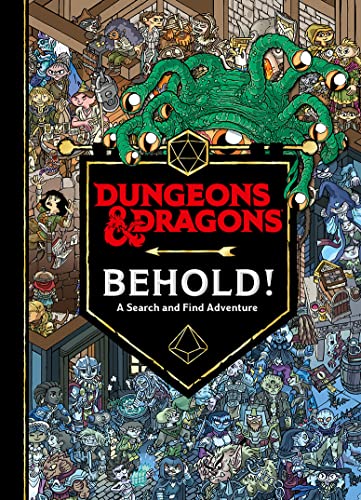 Dungeons & Dragons Behold! A Search And Find Adventure: An Official Gift For Kids, Adults, And Fans Of D&D And Fantasy Role Play Games