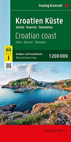 Croazia Costa 1:200.000: Istrien - Kvarner - Dalmatien: Ak 7403