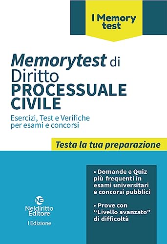 Memorytest Di Diritto Processuale Civile