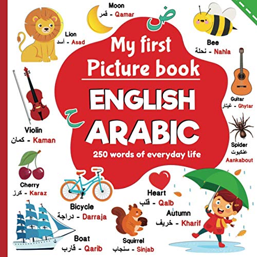 My First Picture Book English Arabic, 250 Words Of Everyday Life: Learning Arabic For Children, Words Translated From English To Arabic