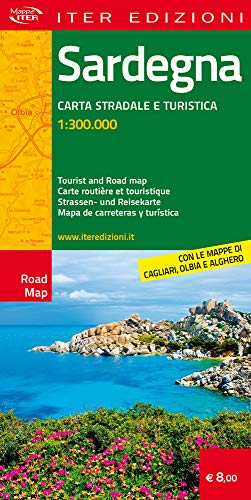 Sardegna. Carta Stradale E Turistica Antistrappo 1:300.000. Ediz. Italiana, Inglese, Francese, Tedesca, Spagnola