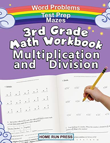3Rd Grade Math Workbook Multiplication And Division: Grade 3, Grade 4, Test Prep, Word Problems