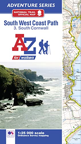 South West Coast Path National Trail Official Map South Cornwall: With Ordnance Survey Mapping