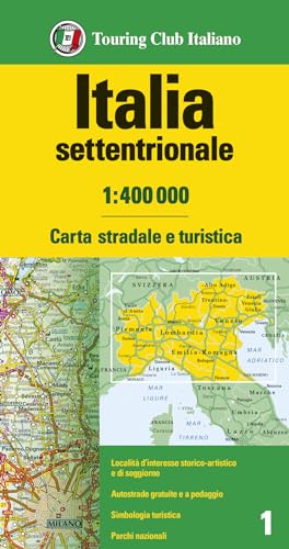 Italia Settentrionale 1:400.000. Carta Stradale E Turistica