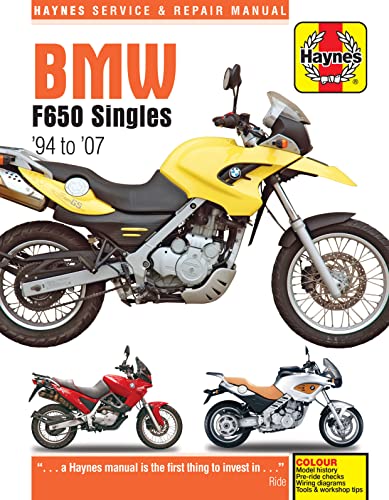 Bmw F650 Singles, '94-'07 Haynes Repair Manual